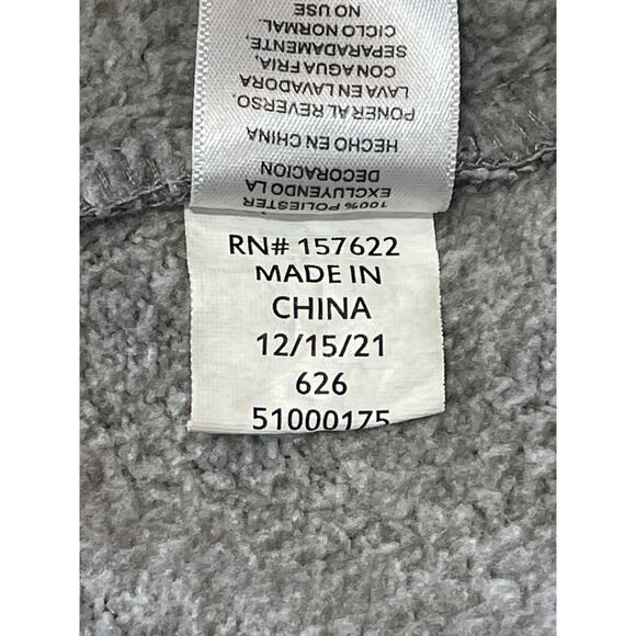 Eddie Bauer Women’s Size Medium Gray Full Zip Pockets Fleece Athletic Jacket - Picture 14 of 14